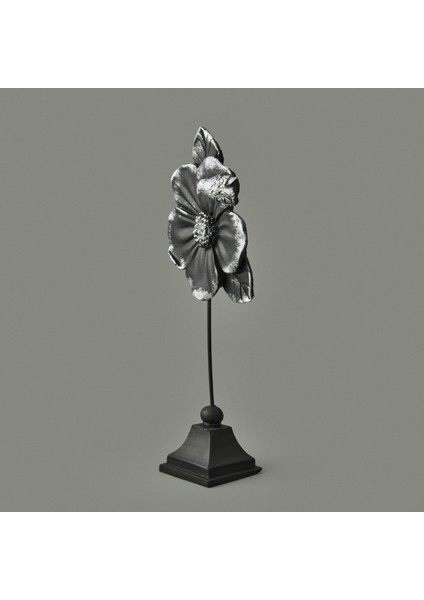 Deco Fiore Dekor - Siyah / Gümüş - 32 cm