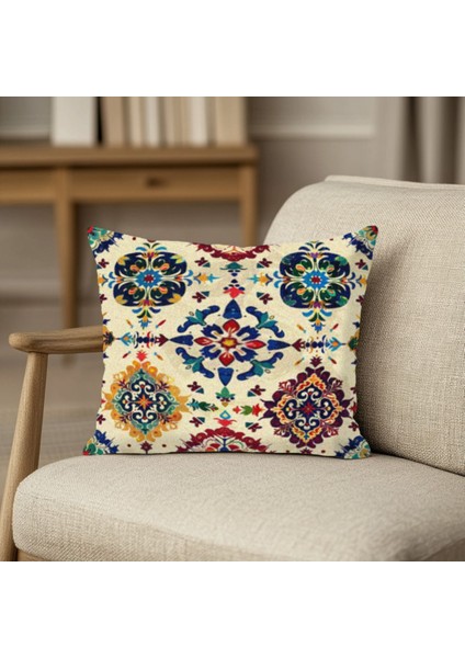 Geometrik Desenli Modern Kırlent Kılıfı