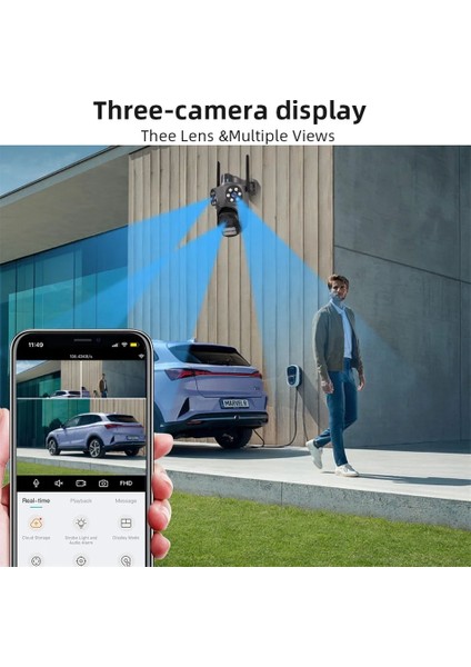 2 Kameralı 3 Ekranlı 6 Mp Wifi Hareket Algılamalı Alarmlı Wifi Kamera Yapay Zeka Tak Çalıştır O96M2VQVRS indirimleri