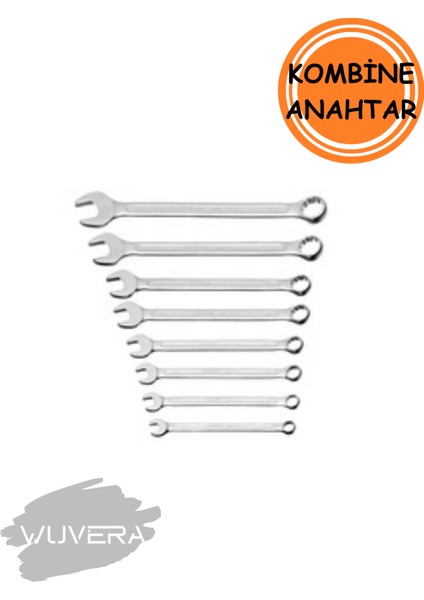 8'li Kombine Anahtar Seti – Açık ve Yıldız Ağızlı Pratik El Aletleri fiyatları