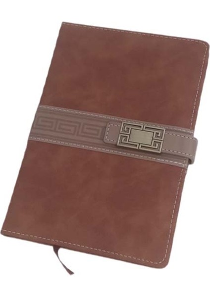 Termo Deri Kemerli Tarihsiz Ajanda Çizgili Defter Fildişi Sayfa Renkli A5 Not Defteri (Ebat: 21 cm x 14,5 Cm)