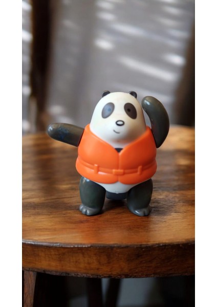 Vintage Orijinal Yelekli Panda Figür Oyuncak & 7 cm modelleri