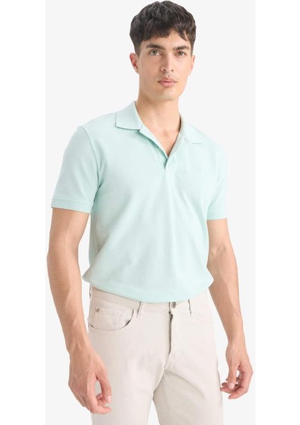 Yeni Sezon %100 Pamuk Slim Fit Dar Kesim Polo Yaka Kısa Kollu Pamuklu Nakışlı Pike Polo Tişört fiyatları