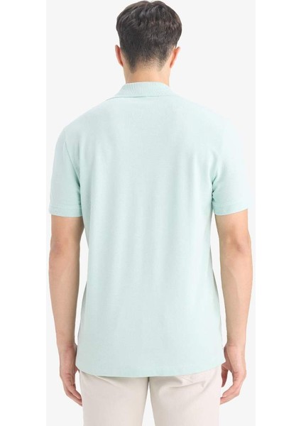 Yeni Sezon %100 Pamuk Slim Fit Dar Kesim Polo Yaka Kısa Kollu Pamuklu Nakışlı Pike Polo Tişört indirimleri