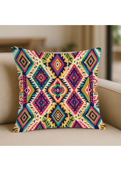 Geometrik Çizgili Bohem Kırlent Kılıfı fiyatları