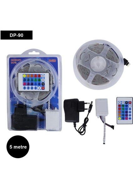 5 Metre 16 Renk Kumandalı Şerit LED