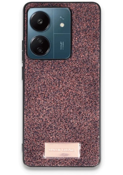 Onegif Xiaomi Redmi 13C Bright Simli Kapak - Derin Mor Bstmy