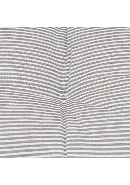 Soft Elegant Curves Ince Çizgili Sandalye Minderi - Ekru / Siyah - 43X43 cm fiyatları