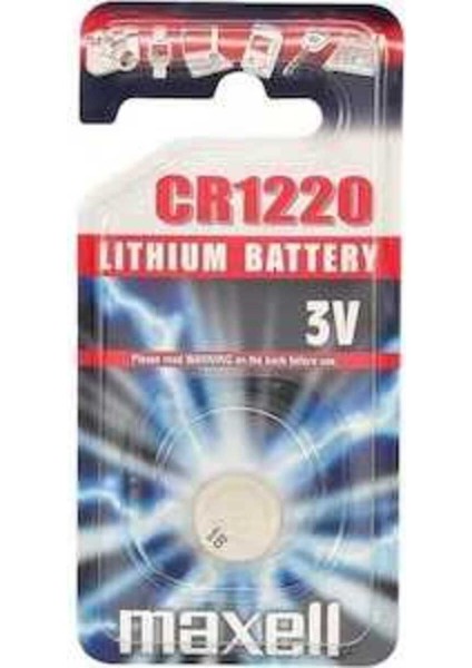 CR1220 3 Volt Lityum Düğme Pil