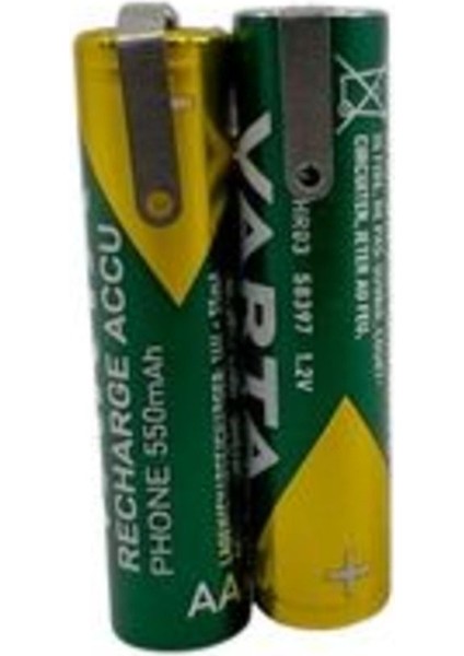 2.4V 550 Mah Aaa Traş Makinesi Pili