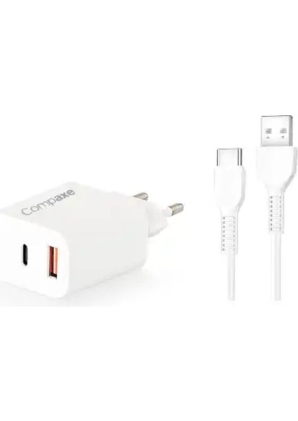 CTA-350 Ut 35W Pd/qc + Type-C To USB 3A Kablolu Şarj Seti