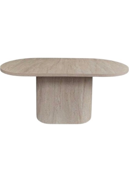 Lucca Oval Traverten Masa, 90X170 fiyatları