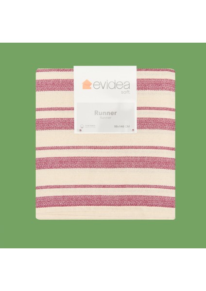 Soft Alno Runner - Ekru / Mürdüm - 50X140 cm indirimleri