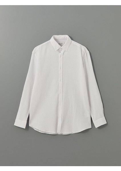 Yeni Sezon Regular Fit Uzun Kollu Erkek Gomlek - S53556Z8
