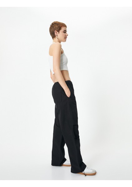 Yeni Sezon Paraşüt Pantolon Oversize Cepli Pamuklu Rahat Kalıp fiyatları
