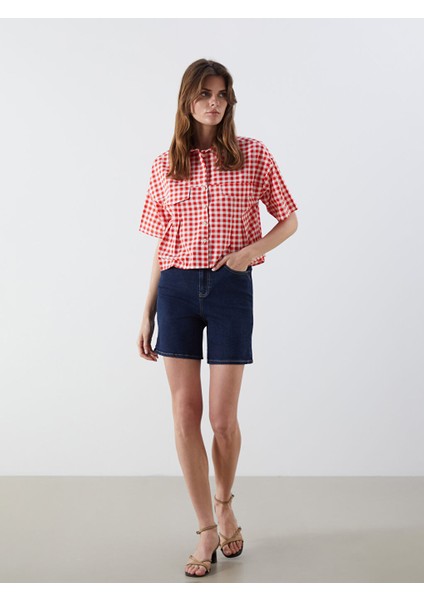 Yeni Sezon Standart Fit Kadin Jean Sort - S5PP23Z8
