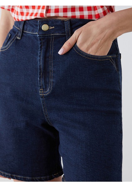 Yeni Sezon Standart Fit Kadin Jean Sort - S5PP23Z8