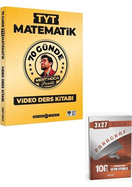 Mert Hoca 2026 Yks Tyt 70 Günde Matematik Video Ders Kitab+Anla Kazan Paragraf