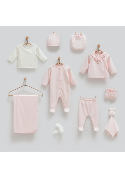 Bebenova Premium Cute %100 Pamuk 10LU Hastane Çıkışı Seti - 2025 Yaz Sezonu