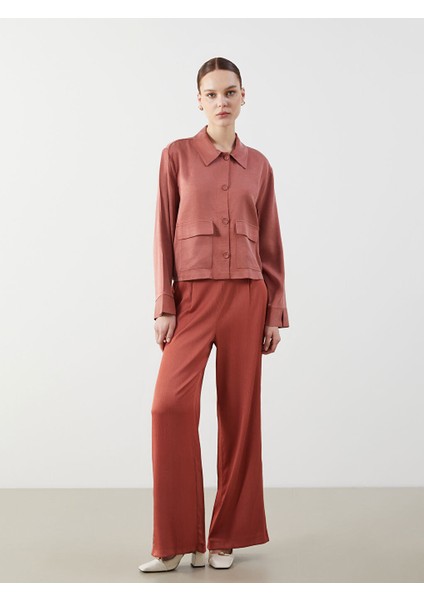 Yeni Sezon Gomlek Yaka Oversize Kadin Ceket - S5M419Z8