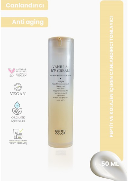 Vanilla Ice Cream: Peptit ve Kolajen Içeren Canlandırıcı Tonik