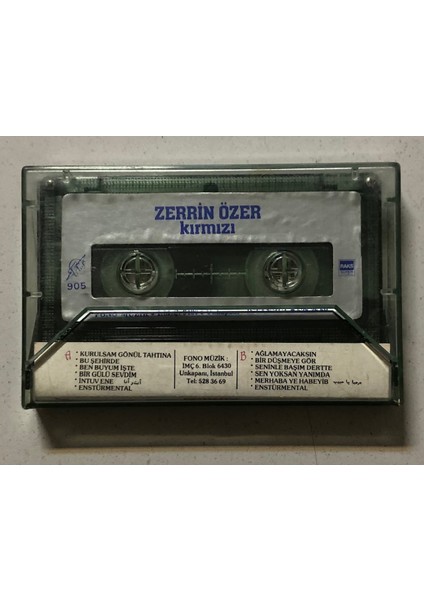 Zerrin Özer Kırmızı (Orjinal Dönem Kağıt Baskı Kaset)