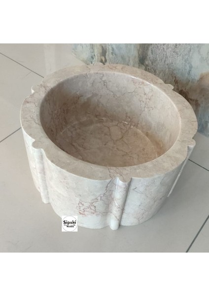 Rozalya Bej Mermer Papatya Model Kurna fiyatları