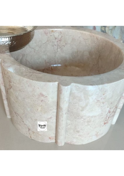 Rozalya Bej Mermer Papatya Model Kurna fırsatları