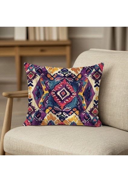Otantik Kilim Desenli Kırlent Kılıfı