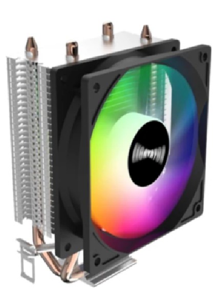 V90 9cm Rgb Kule Tipi Siyah Işlemci Soğutucu