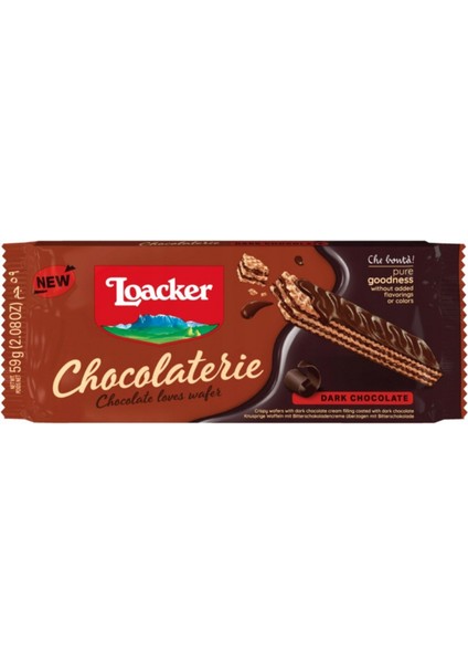Chocolaterie - Crispy Wafers With Dark Chocolate 59G