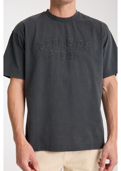 Erkek Pamuk T-Shirt - Basic Soft ve Rahat Yazlık Tasarım - Yazı Baskılı fiyatları