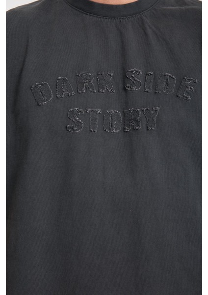 Erkek Pamuk T-Shirt - Basic Soft ve Rahat Yazlık Tasarım - Yazı Baskılı modelleri