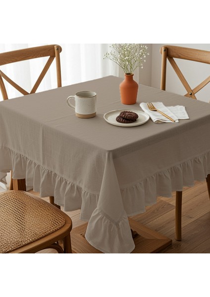 Fırfırlı Ranforce Kumaş Masa Örtüsü modelleri