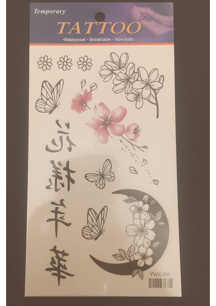 Doğanın Dansı Temalı Geçici Dövme fiyatları