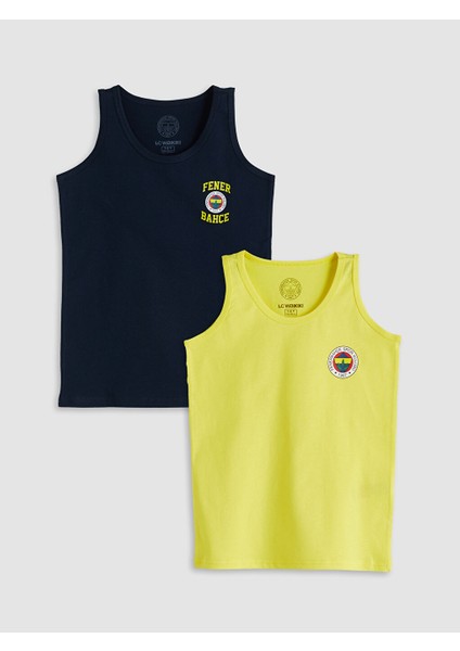 Yeni Sezon Bisiklet Yaka Fenerbahce Baskili Erkek Cocuk Atlet 2'li - S5G157Z4