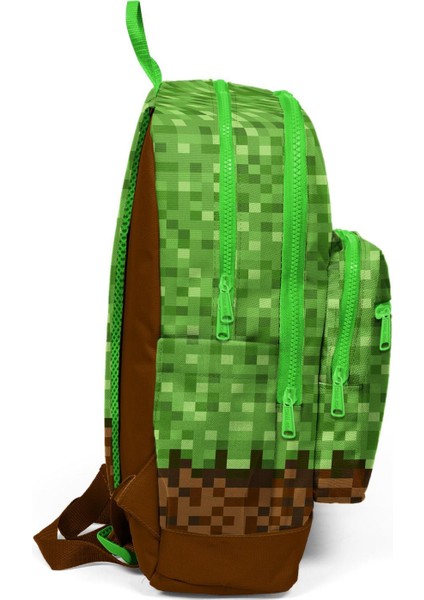 Yeşil Kahverengi High Craft Desenli 3’lü Okul Çanta Seti indirimleri