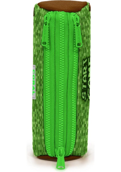 Yeşil Kahverengi High Craft Desenli 3’lü Okul Çanta Seti