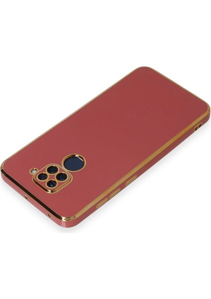 Xiaomi Redmi Note 9 Kılıf Volet Silikon - Kırmızı Bstmy