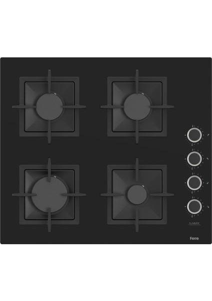 New Fryart & Steamart Sc Wok Seriisi Ultra Sessiz Siyah Ankastre Set ( QEP64CS-SC405-D080-SA )