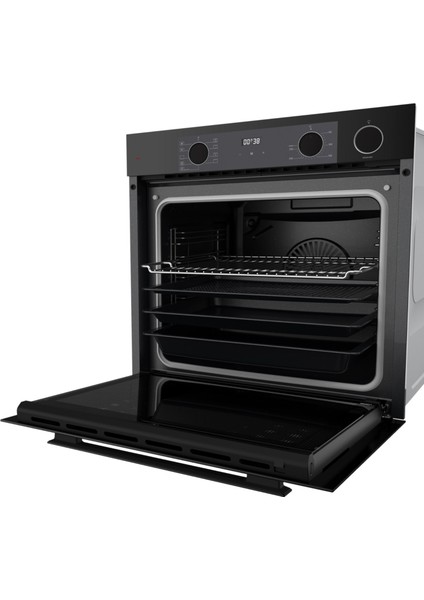 New Fryart & Steamart Sc Wok Seriisi Ultra Sessiz Siyah Ankastre Set ( QEP64CS-SC405-D080-SA )