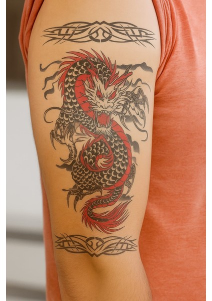 Ejderha Temalı Geçici Dövme