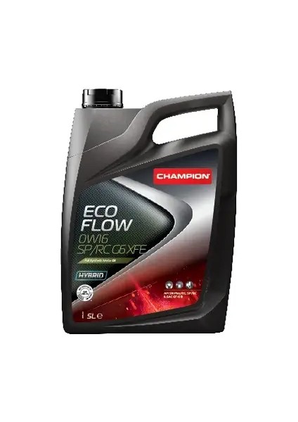 Motor Yagı Benzın Eco Flow 0W16 Sp/rc G6 Xfe 5lt