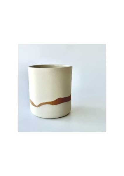 Seramik Mug Kahvernegi Dalga Desenli