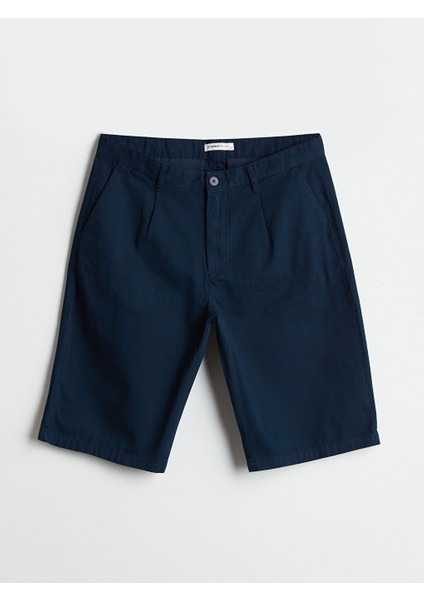 Yeni Sezon Rahat Kalip Gabardin Erkek Bermuda Sort - S5FH41Z8