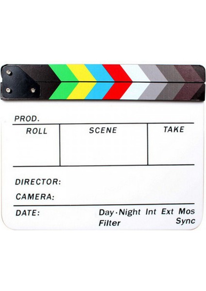 Clp-01 Klaket - Clapperboard Clapboard (Kalem ve Silgi Hediyeli) fırsatları