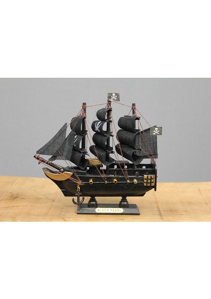 Ahşap Korsan Gemisi 15X15 cm