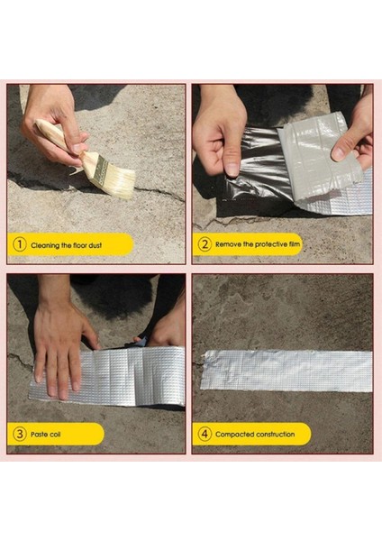 2 Metre Çatı Izolasyon Bandı Su Sızdırmazlık Geçirmezlik Yalıtım Çamur Tamir Çatlak Boru Bant 96 mm fırsatları