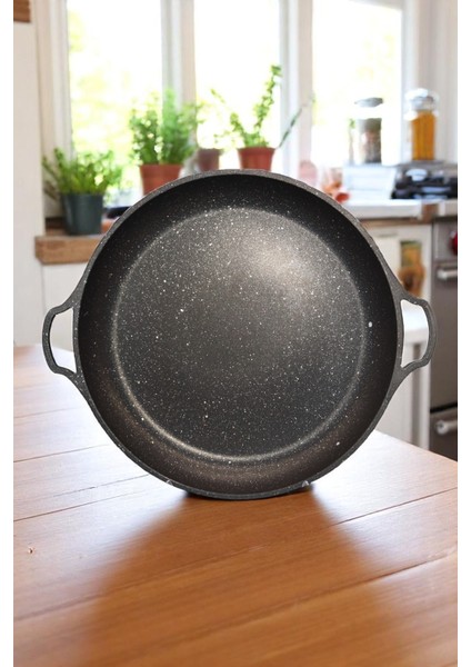 Alüminyum Döküm Sac Kavurma Gözleme Tavası. 36 cm Tava.balık Tavası