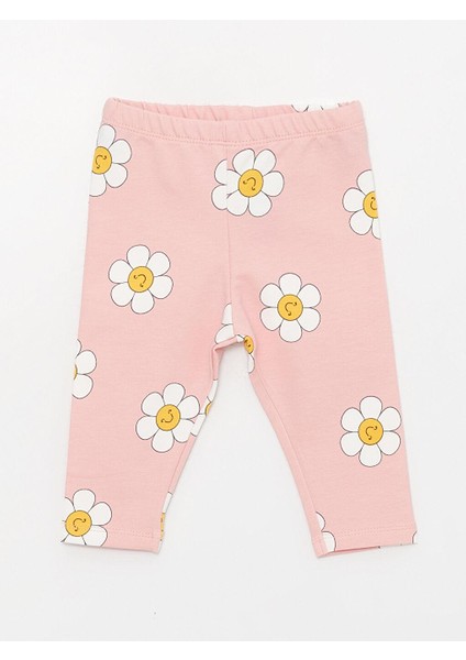 Beli Lastikli Basic Kız Bebek Tayt 2'li